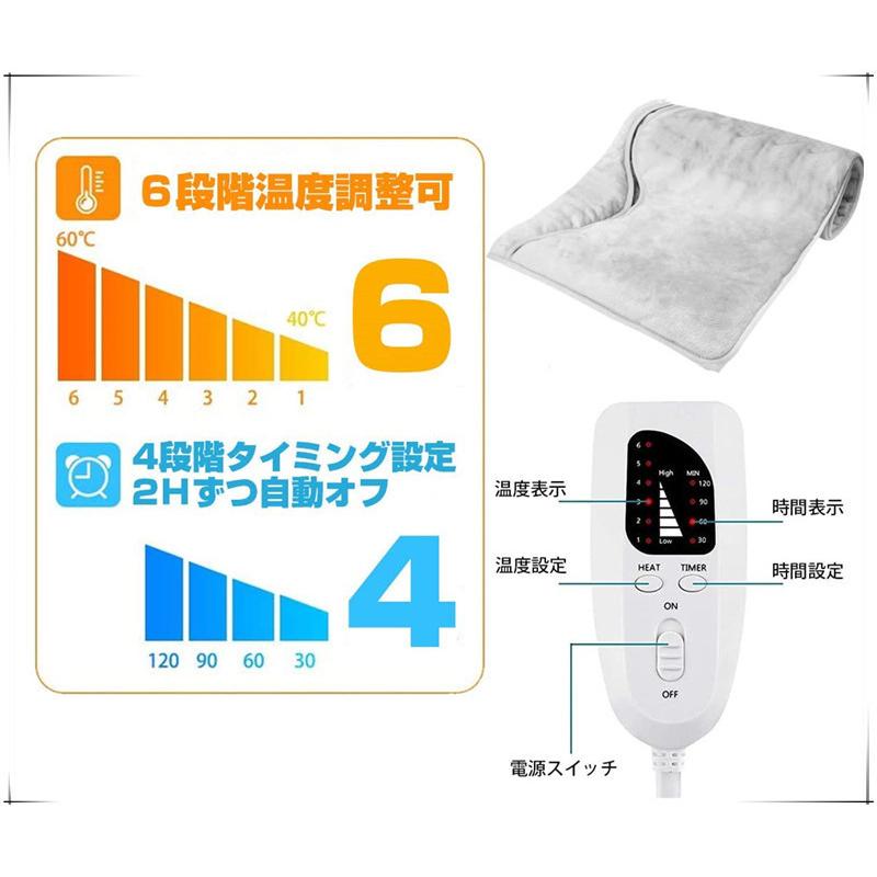 サンルート 小富士 遠赤外線電気マット（足用 2枚組）ネイビー フットウォーマー 電気 マット 洗える 足入れ 2人用 電気足温器