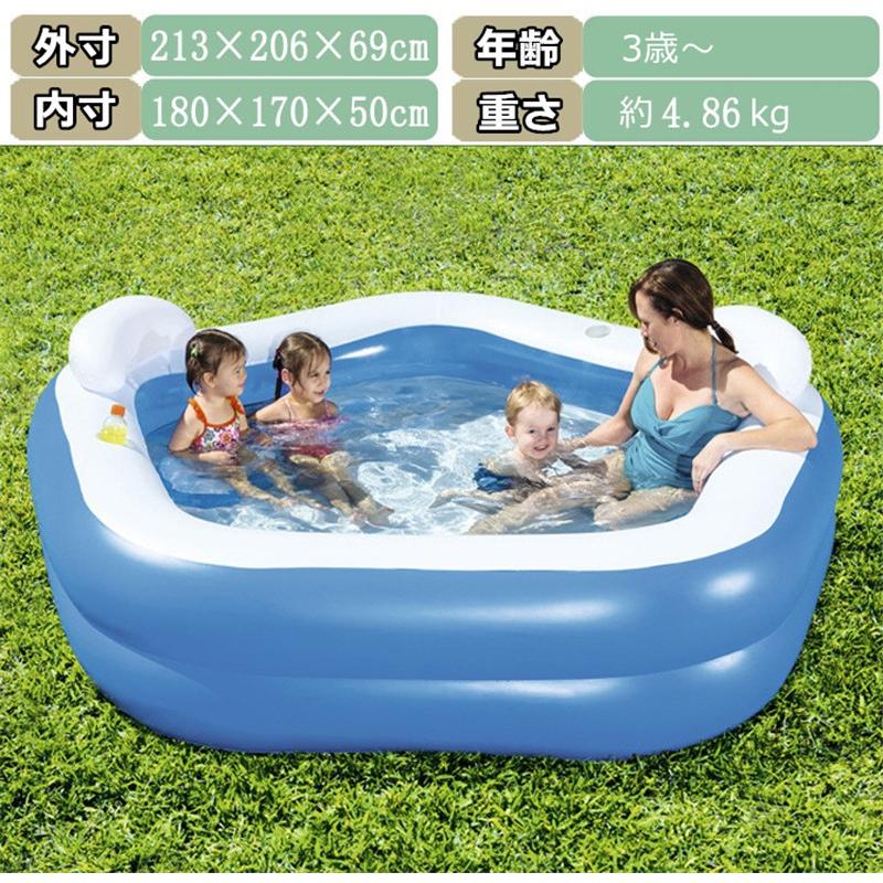 プール 家庭用 大型 家庭用プール ビニールプール エアプール 背もたれ ドリンクホルダー付き 人気 水遊び 大きいプール 子供 暑さ対策 自宅 屋外用 お庭 D Pe Hsp 007 Vii Adonis 通販 Yahoo ショッピング