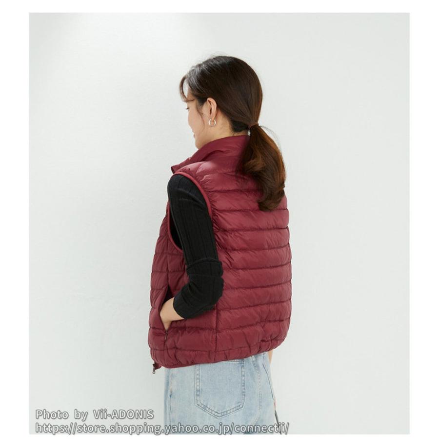 【美品】アンパスィレディースダウンベスト（M） 美品】アンパスィレディースダウンベスト（M）