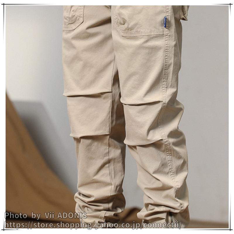 カーゴパンツ メンズ 作業ズボン レディース スリム 迷彩柄 メンズ