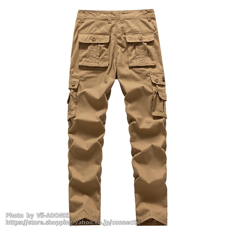 カーゴパンツ メンズ 作業ズボン レディース スリム 迷彩柄 メンズ