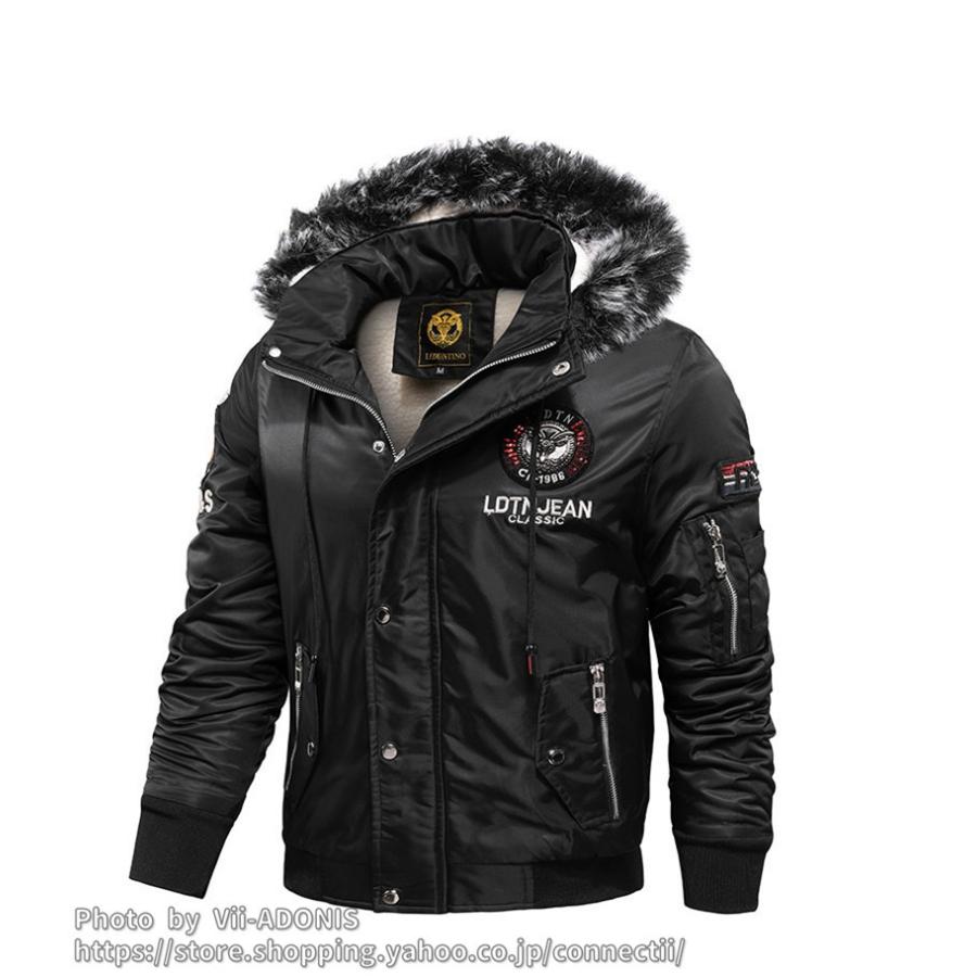 ミリタリーコート メンズ 中綿コート ジャケット 秋冬 裏ボア アウター