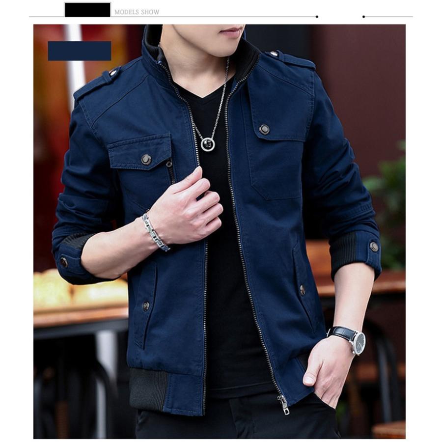 ミリタリージャケット メンズ 裏起毛 防寒 ジャケット ブルゾン 裏ポカ