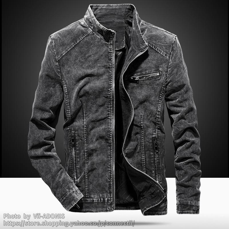 ライダースジャケット デニム ミリタリージャケット 父の日 メンズ