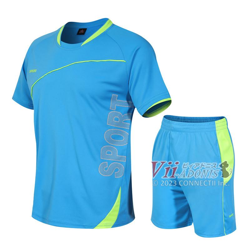 ジャージ メンズ 上下 トレーニングウェア 上下セット 半袖 黒 夏