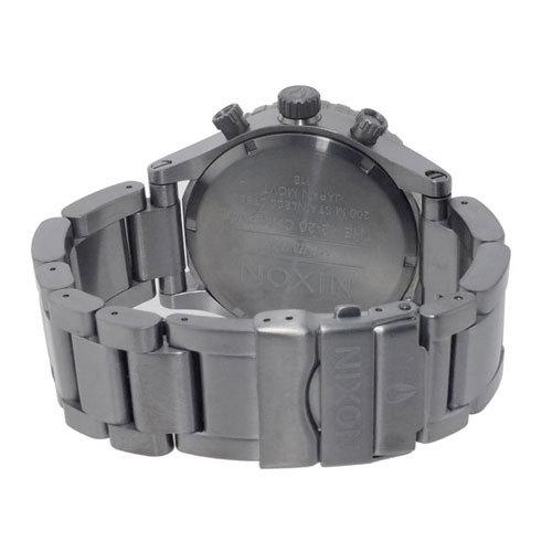 NIXON ニクソン Chrono THE 42-20 腕時計 ガンメタル ホワイト A037486 