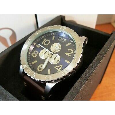 NIXON ニクソン 腕時計 51-30 CHRONO クロノ レザー ブルーサンレイ 