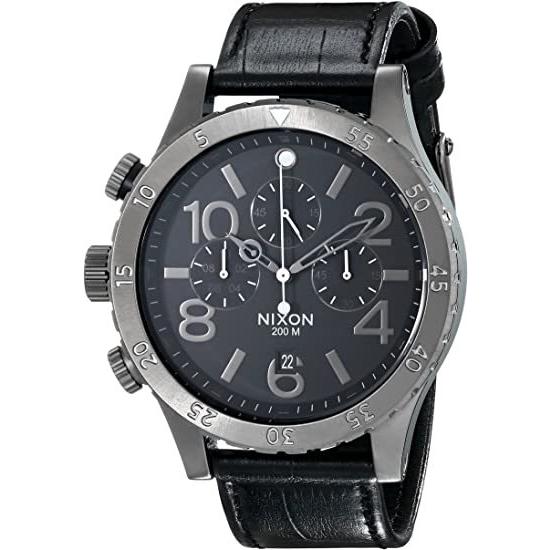 美品！調整可 腕時計 NIXON ニクソン マグナコン クロノグラフ レザー NIXON（ニクソン） NIXON CHRONO クオーツ メンズ クロノ レザー