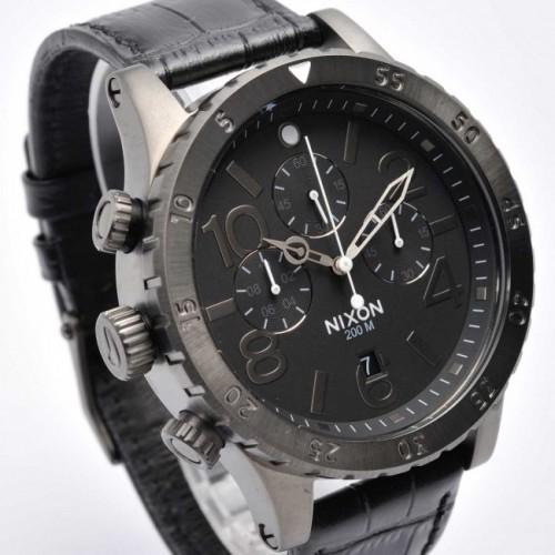ニクソン 腕時計 NIXON ニクソン CHRONO クオーツ メンズ クロノ レザー 腕時計