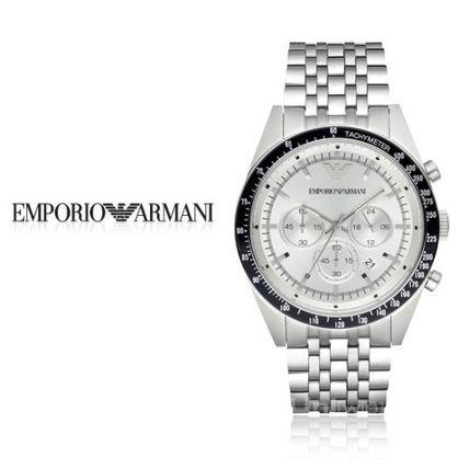 エンポリオ アルマーニ EMPORIO ARMANI 時計 メンズ腕時計 シルバー