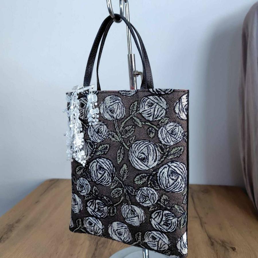 ミナペルホネン/rosyロージィーブラウン/手提げトーストサイズ