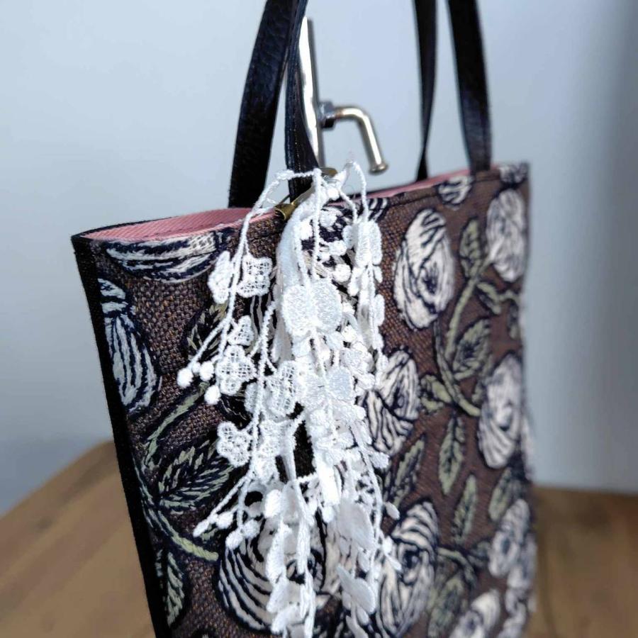 ミナペルホネン/rosyロージィーブラウン/手提げトーストサイズ