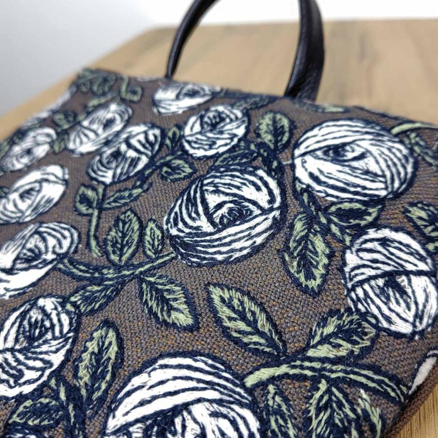 ミナペルホネン/rosyロージィーブラウン/ミニラウンドショルダー