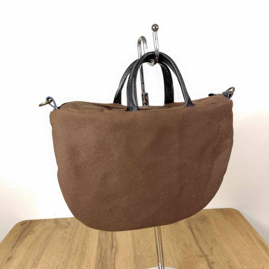 ミナペルホネン/rosyロージィーブラウン/ミニラウンドショルダー