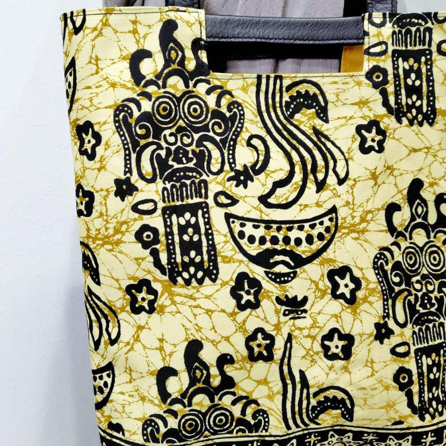 藤井風さん着用 インドネシアバティックスペイン/A4ショルダートート