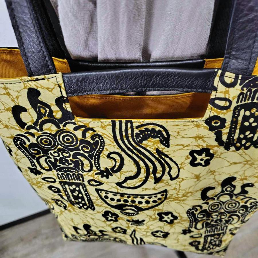 藤井風さん着用 インドネシアバティックスペイン/A4ショルダートート