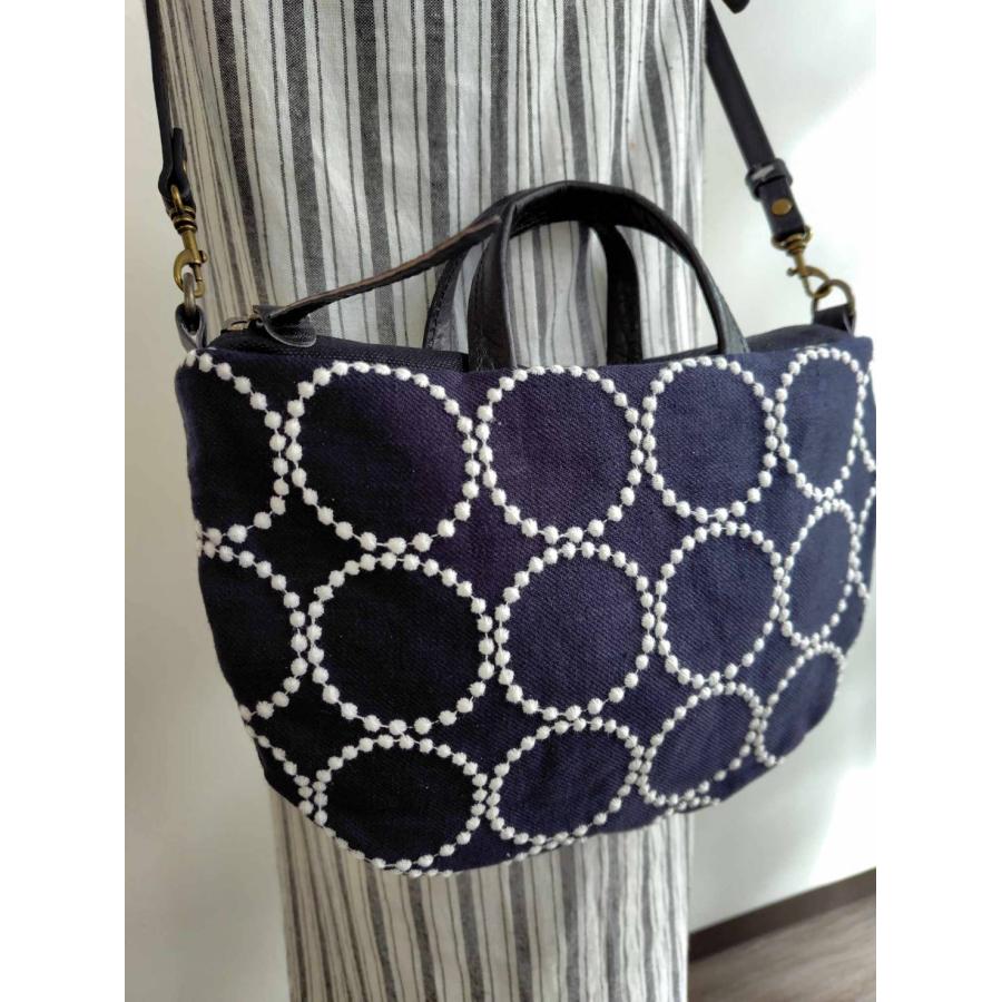 送料無料】ミナペルホネン/2025tambourineタンバリンネイビー×白