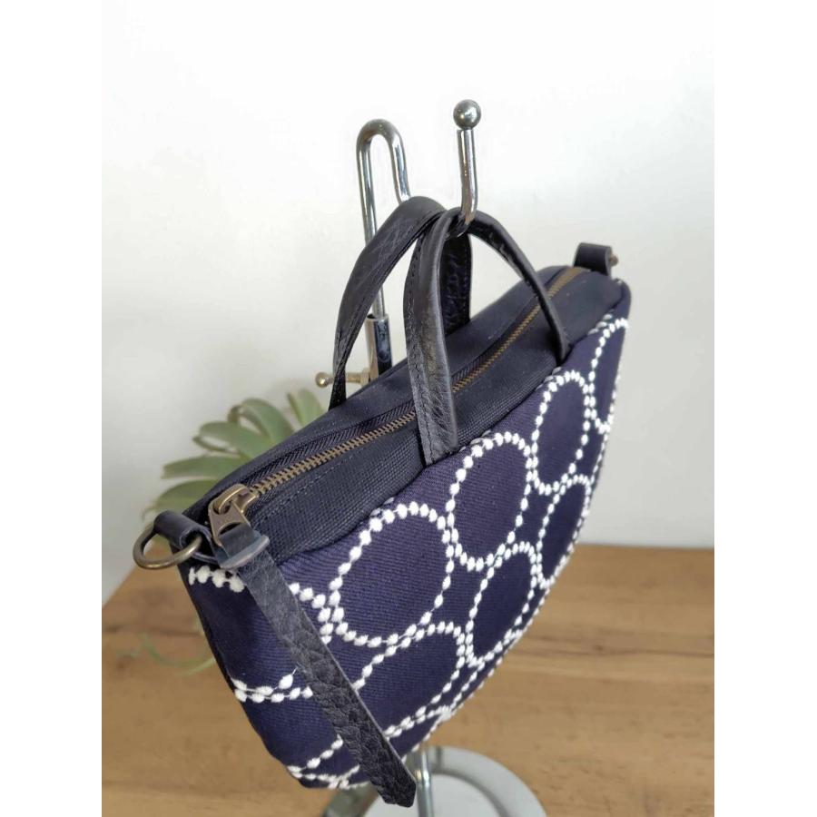 送料無料】ミナペルホネン/2025tambourineタンバリンネイビー×白