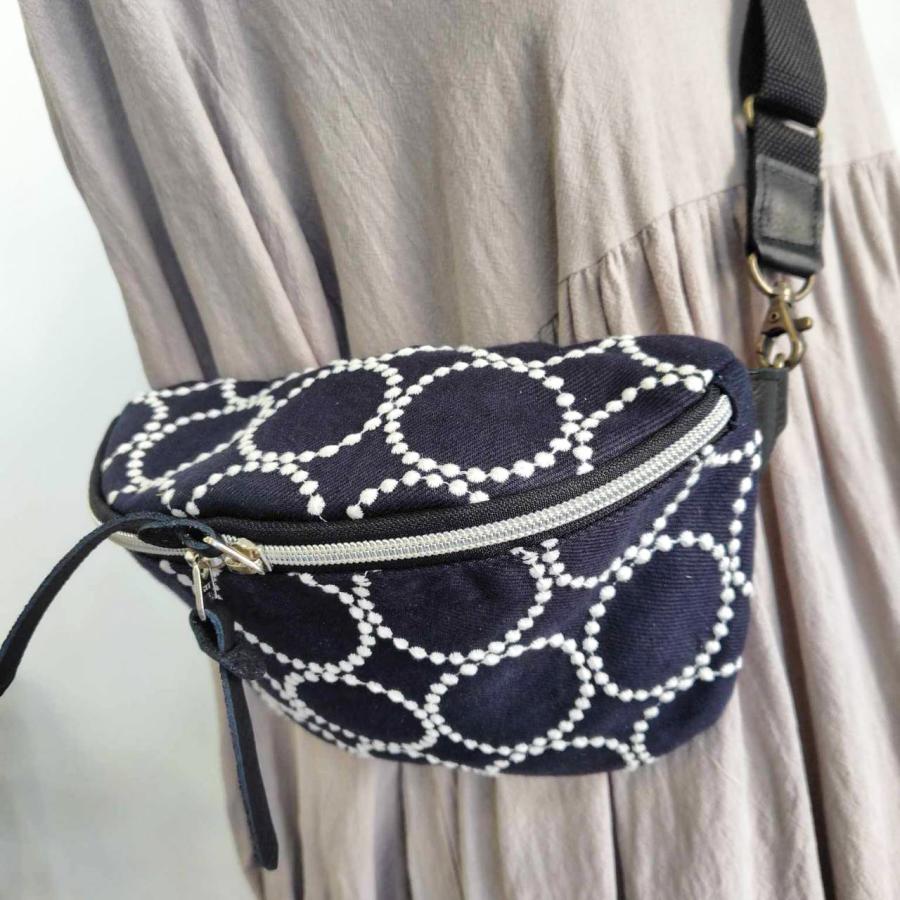 送料無料】ミナペルホネン/tambourine タンバリンネイビー×白/ボディー