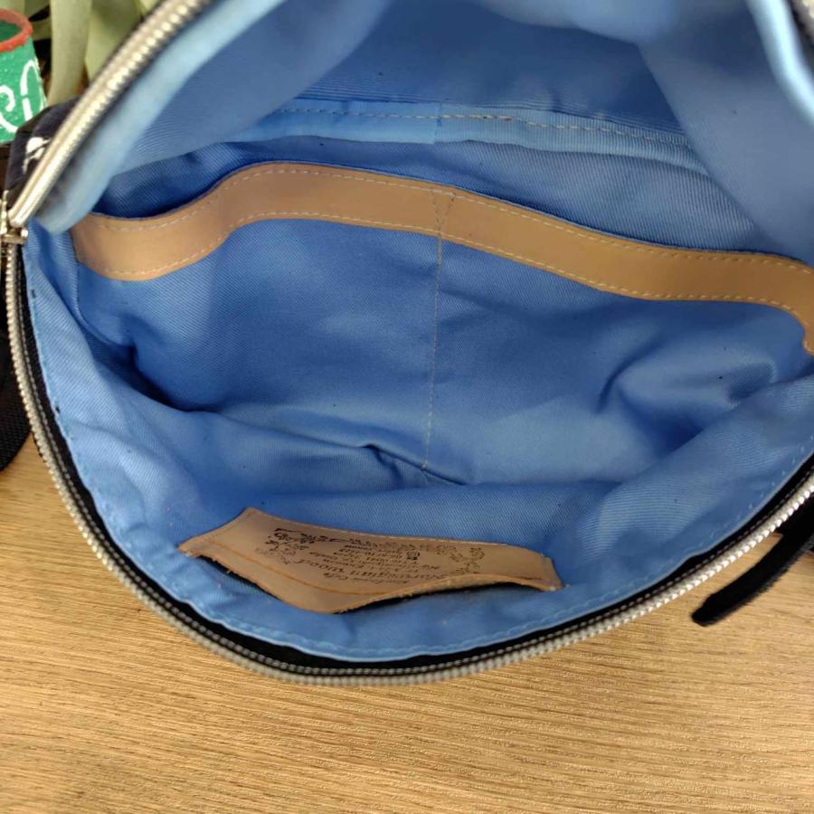 ミナペルホネン/tambourine タンバリンネイビー×白/ボディーバッグ本革 送料無料】ミナペルホネン/tambourine タンバリンネイビー×白