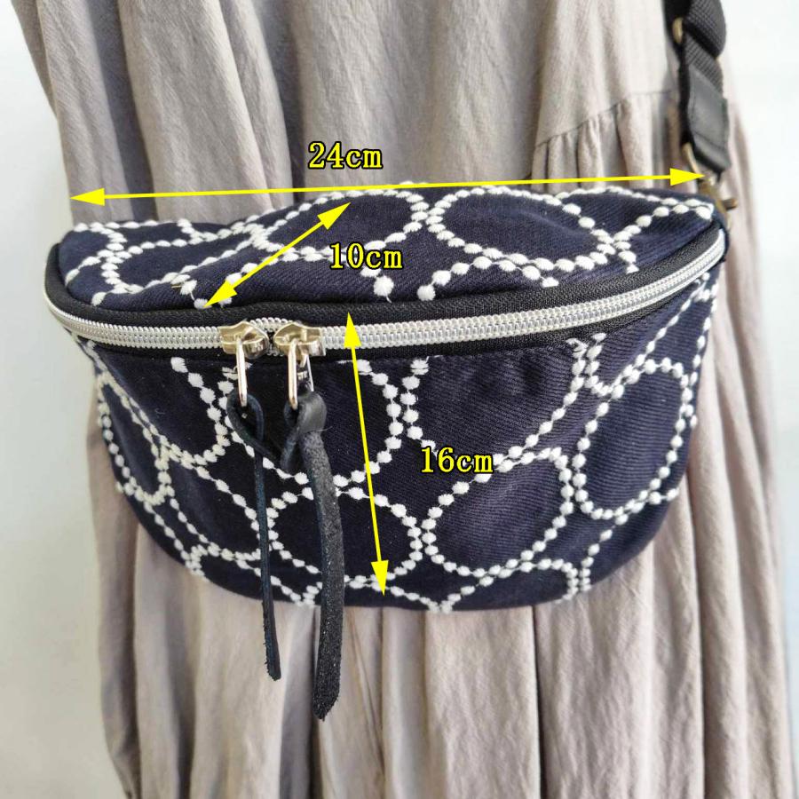 ミナペルホネン/tambourine タンバリンネイビー×白/ボディーバッグ本革 送料無料】ミナペルホネン/tambourine タンバリンネイビー×白/ボディー