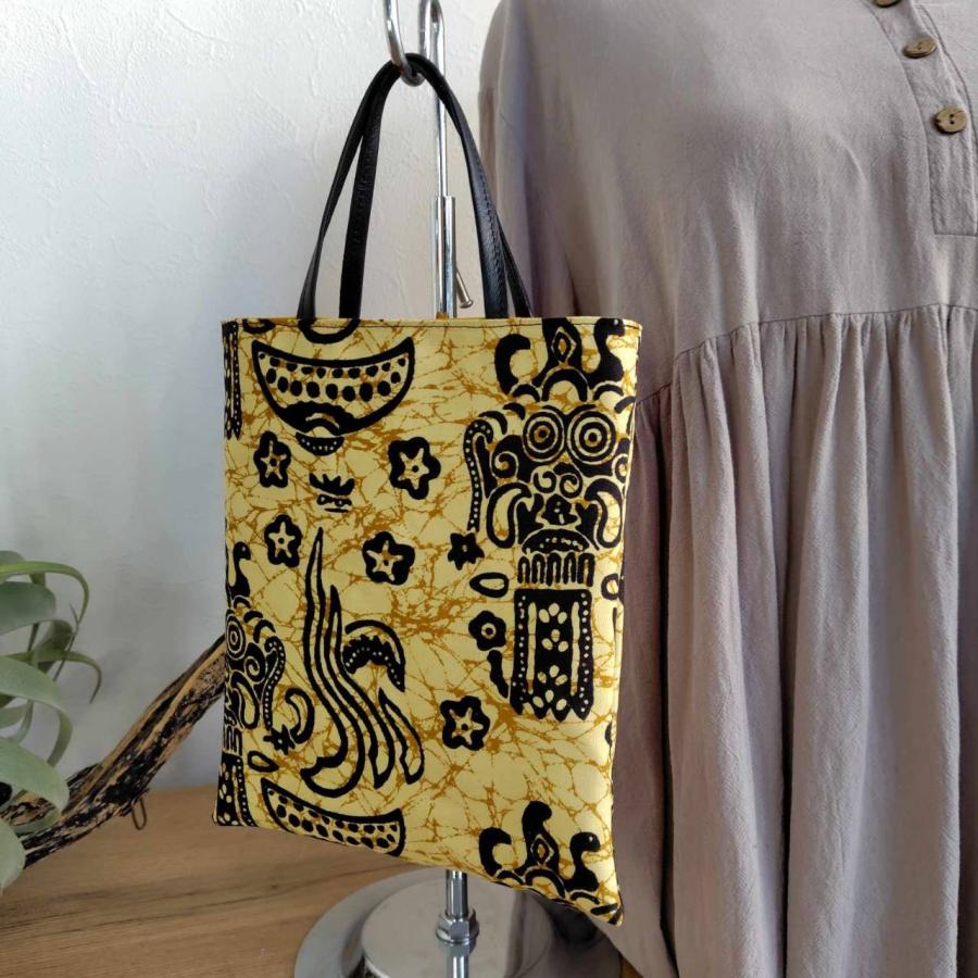 期間限定】藤井風さん着用 インドネシアバティック両面スペイン/手提げ