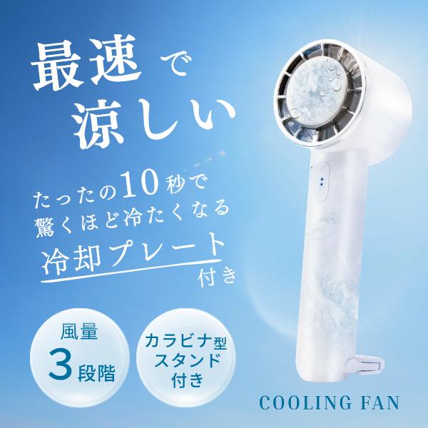 AXCEL アクセル ハンディファン 冷却プレート 熱中症対策 ミニ 3段階