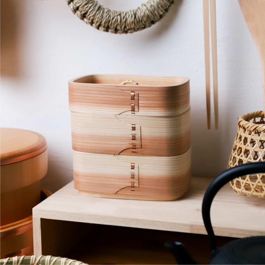 メスティンせいろ【2段】 蒸し器 蒸籠 蒸篭 セイロ 箱 天然 竹 弁当箱