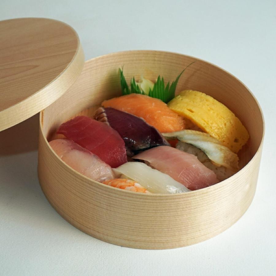 受注生産】使い捨て 曲げわっぱ （丸形）【大サイズ 170φ】 寿司桶