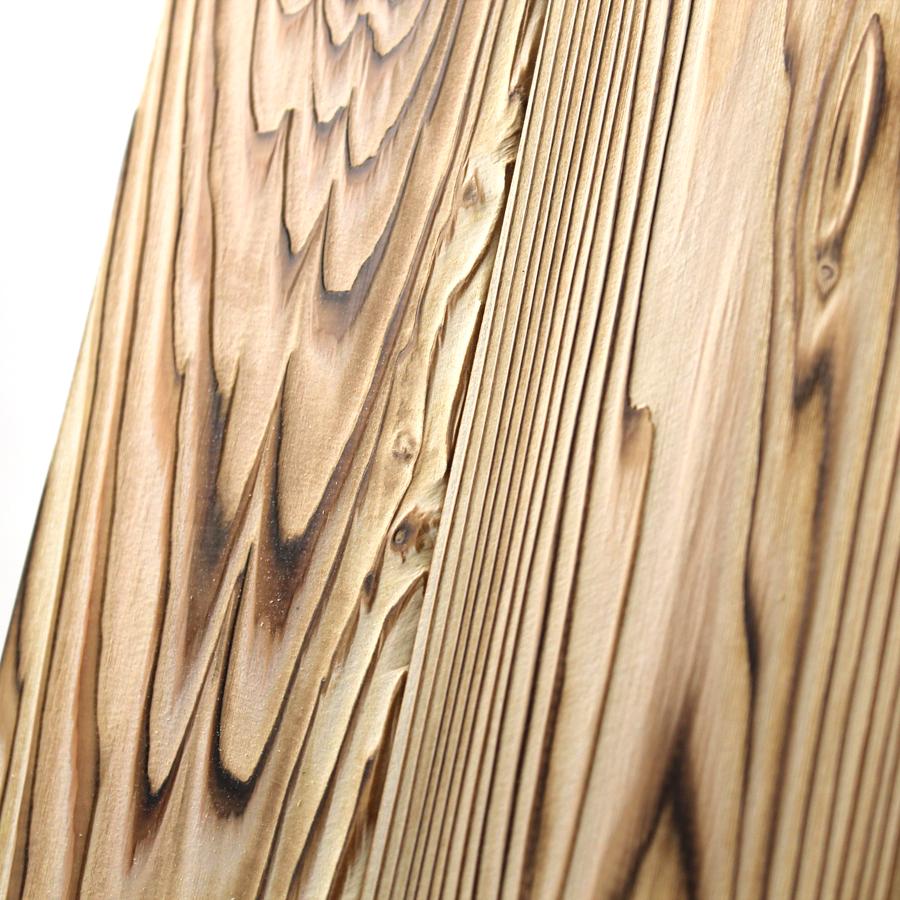 焼き杉板(木目強調加工)980mm 20枚入り サネ無し 国産杉板 DIY 焼き杉板(木目強調加工)980mm 20枚入り サネ無し 国産杉板 DIY