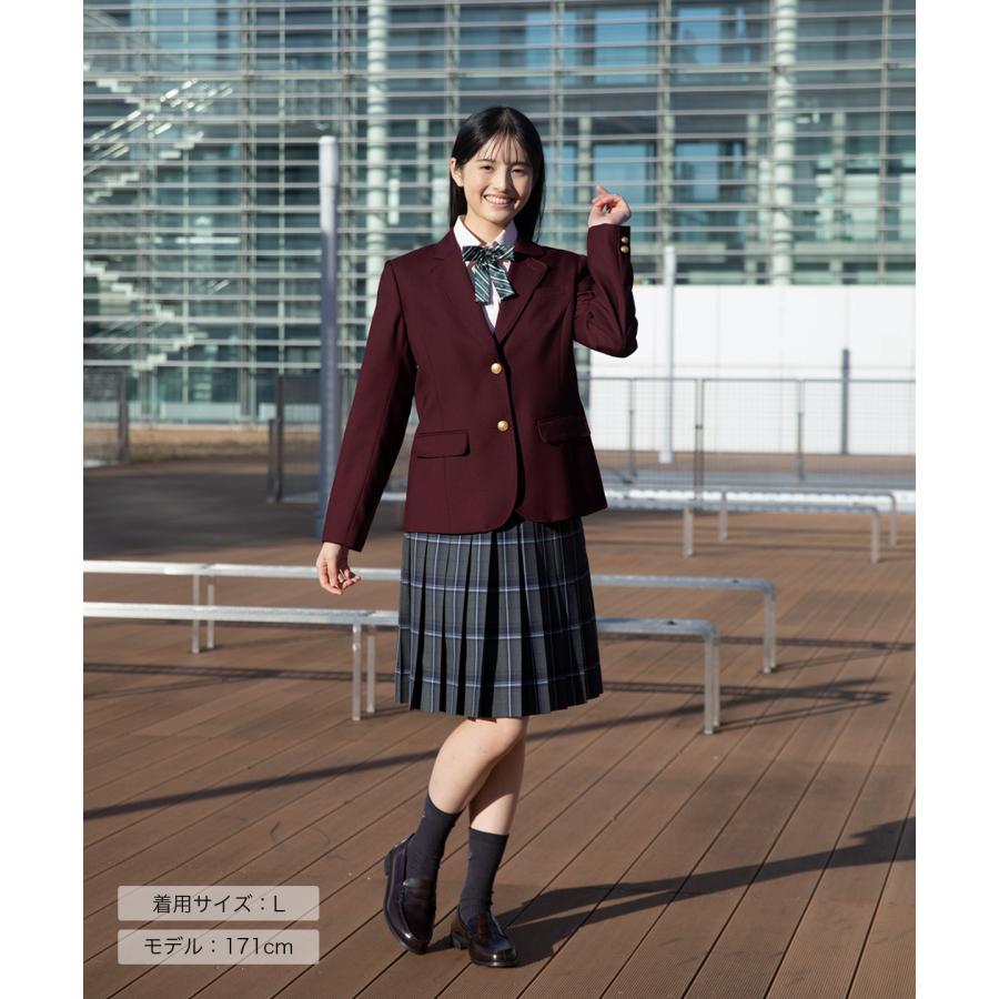 制服 ブレザー 女子 スクール ブレザー CONOMi 全5色 レギュラータイプ 高校 学生 中学 通学 ジャケット ネイビー 紺 ブレザー グレー ブラウン 学生服｜conomi｜19