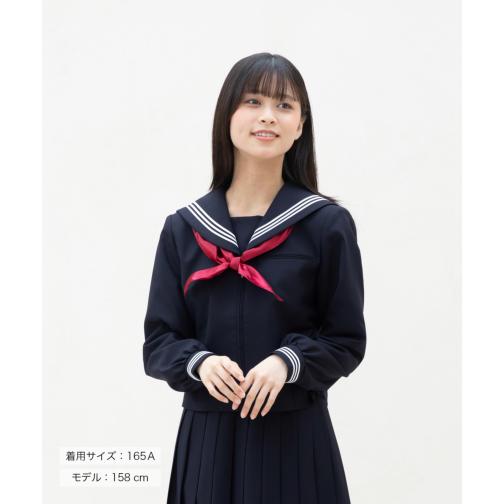 セーラー服 高校 スカート 24 ヒダ 学生服 CONOMi 高校生 学生 中学 通学 学校 スクール ネイビー 紺 おしゃれ ブランド｜conomi｜04