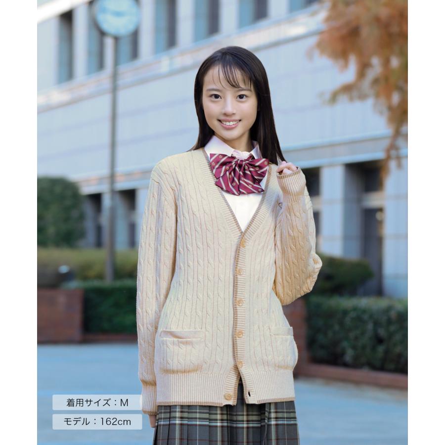 学生用カーディガン、制服 スクールカーディガン学生制服カーディガン綿100％Vネックニット9