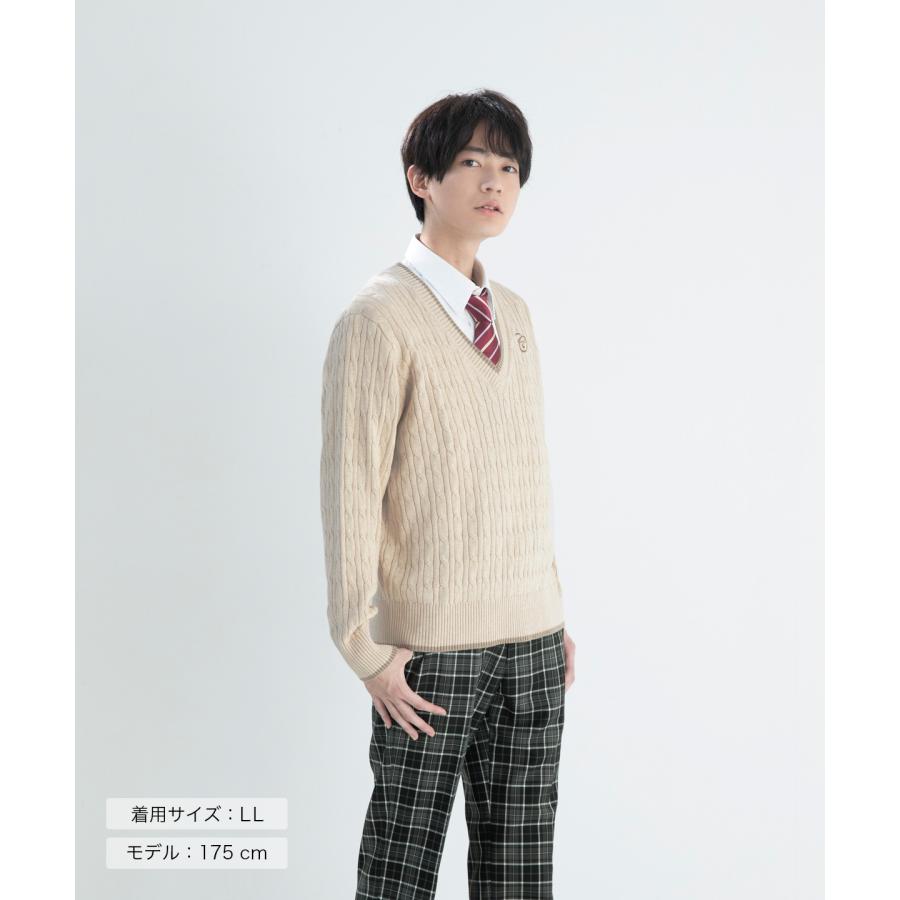 CONOMi 制服 セーター 女子 スクール ブランド ケーブル 春 夏 ニット 