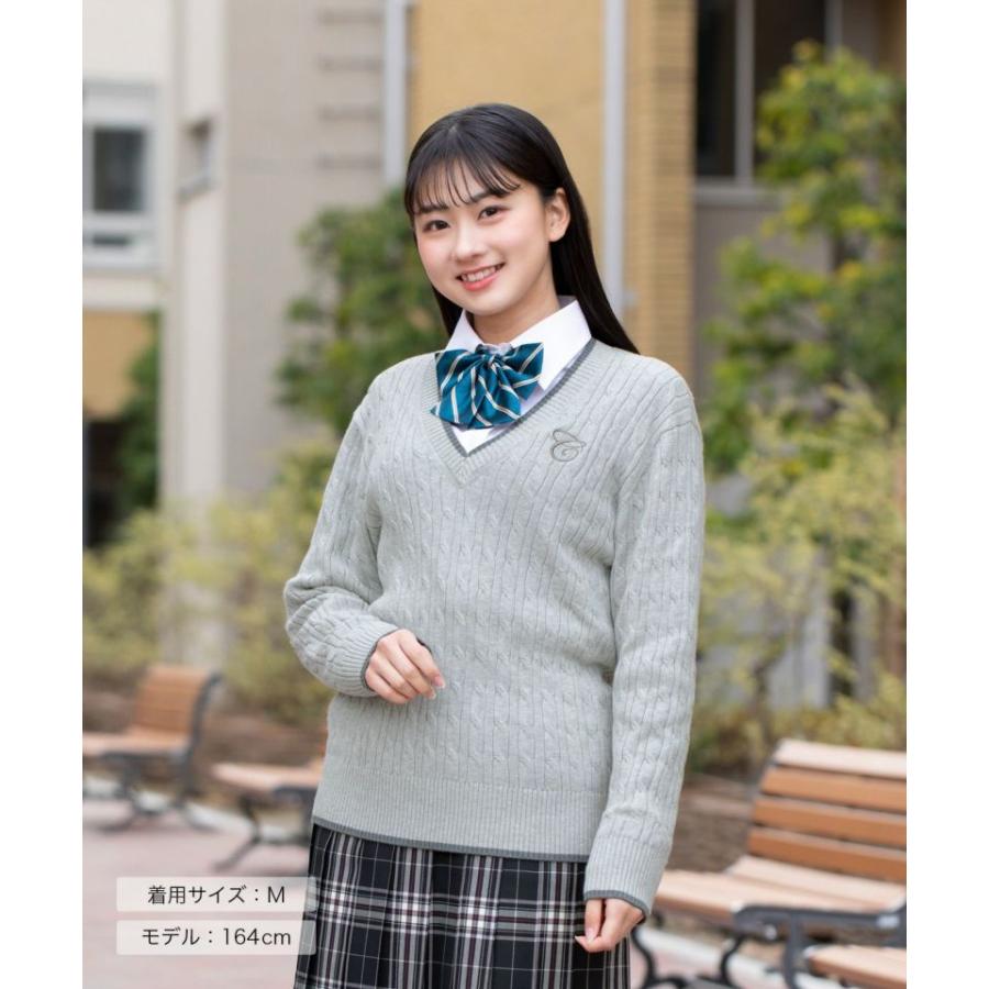 制服 セーター 女子 スクール セーター 女子 ブランド ケーブル 春 夏 CONOMi 制服 スクール ニット コットン 綿 学生服 高校 中学 学校 通学 :ARCUSW-1013:CONOMiヤフーショッピング店 通販 レディース 制服 セーター M