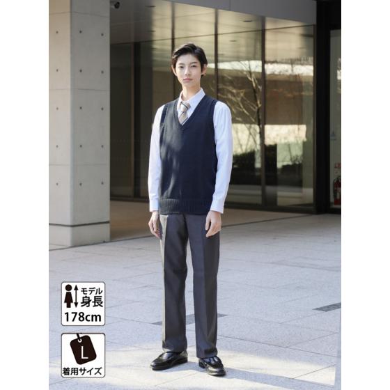 スクール ベスト ダボっと着れる 女子 男子 春 夏 制服ベスト Conomi 全6種類 制服 スクール ニット コットン 綿 学生服 高校 中学 学校 通学 紺 グレー Arcuv 3011 Conomiヤフーショッピング店 通販 Yahoo ショッピング