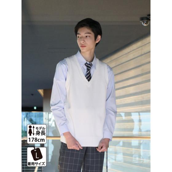 スクール ベスト ダボっと着れる 女子 男子 春 夏 制服ベスト Conomi 全6種類 制服 スクール ニット コットン 綿 学生服 高校 中学 学校 通学 紺 グレー Arcuv 3011 Conomiヤフーショッピング店 通販 Yahoo ショッピング