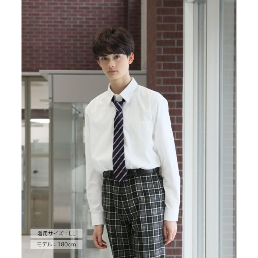 スクールシャツ 男子 長袖 制服 シャツ 全2色 学生服 ワイシャツ 男子 CONOMi 高校生 学生 中学 通学 スクール ワイシャツ 白 ...