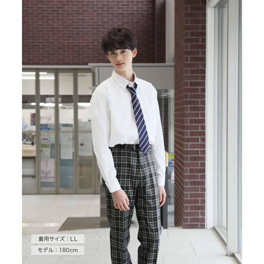 スクールシャツ 男子 長袖 制服 シャツ 全2色 学生服 ワイシャツ 男子 CONOMi 高校生 学生 中学 通学 スクール ワイシャツ 白 ...