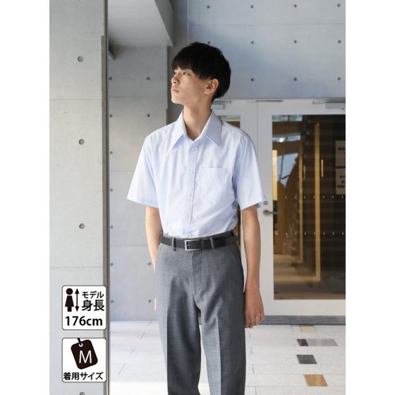 スクールシャツ 男子 半袖 制服 シャツ 全2色 学生服 ワイシャツ 男子 CONOMi 高校生 学生 中学 通学 スクール ワイシャツ 白 ...