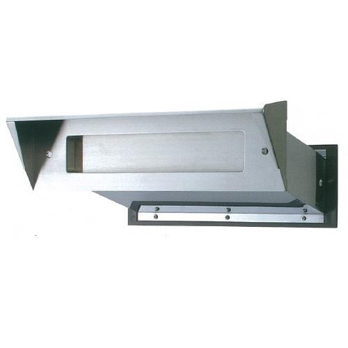 ポスト 玄関郵便受 [1-5688] No24 ステンレスシュート 内フタ付気密型 真壁用 色：クリアー（ヘアーライン表面に透明被膜塗装) 水上金属 アイワ金属