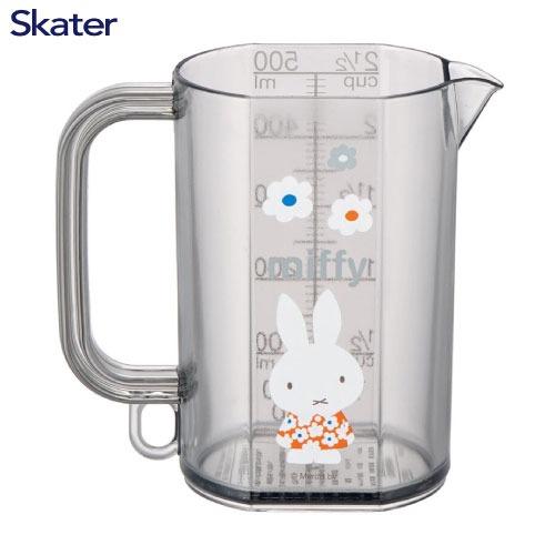 Milifeミライフ 計量カップ付 メジャーカップ 500ml ミッフィーモノトーン MMC1 スケーター Skater