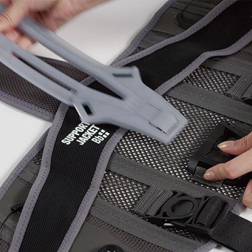 サポートジャケット Bb FIT WIDE サイズL グレー [678-3] 姿勢矯正/腰