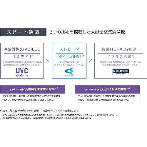業務用空気清浄機 UVパワフルストリーマ空気清浄機 ~67畳対応 ダイキン