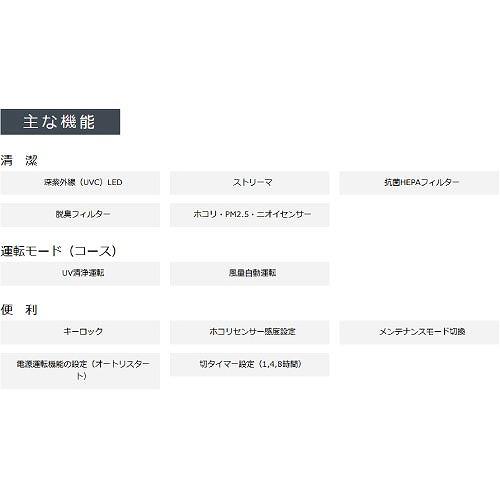 業務用空気清浄機 UVパワフルストリーマ空気清浄機 ~67畳対応 ダイキン