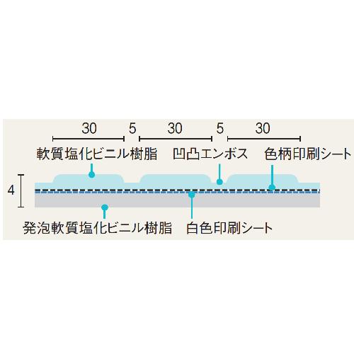 浴室用床シート あんからプラス(アイスホワイト、ウォームグレー 