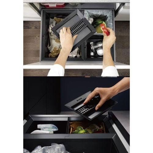 キッチン用 ダストボックス LID for 8L BIN ActivBio [BLANCO-524220] 8Lボックス用の活性炭フィルター付きフタ 臭い軽減 BLANCO メーカー直送_1