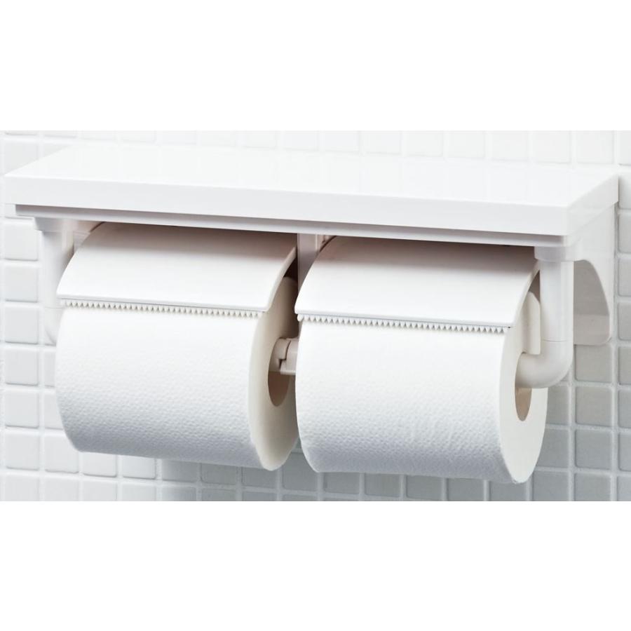 LIXIL 棚付2連紙巻器 リクシル [CF-AA64] SIAA抗菌 インテリアリモコン 