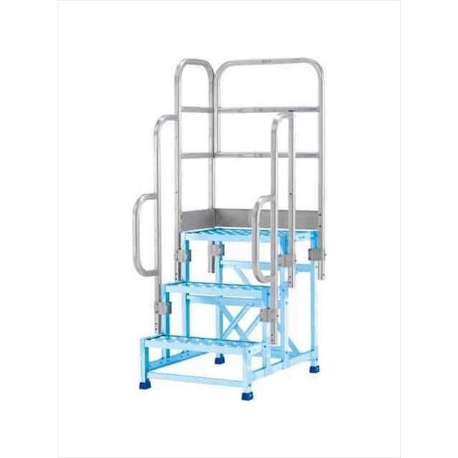 片側開口手すりセット 左右共通 アルインコ(ALINCO) [CSBT39GL] 作業台 CSBC用オプション 396用 メーカー直送 法人様限定