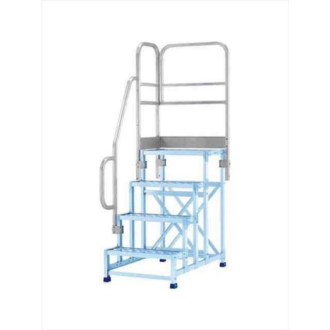 正面付片手すりセット 左右共通 アルインコ(ALINCO) [CSBT41BL] 作業台 CSBC用オプション 4106用 メーカー直送 法人様限定